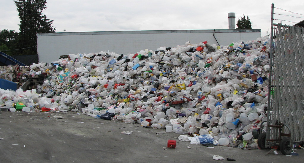 Plastics. Recycling yard at North Vancouver. Mike W. Flickr