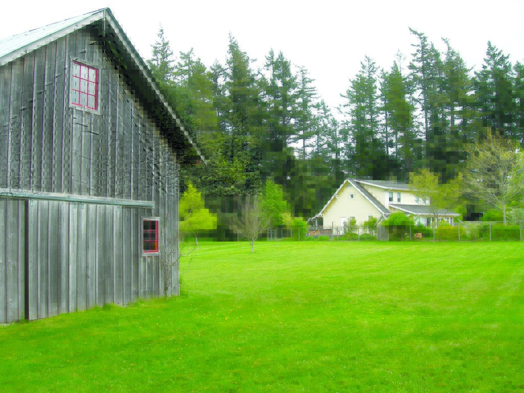 Mt. Baker Road Neighborhood Fisher home and barn OPAL Community