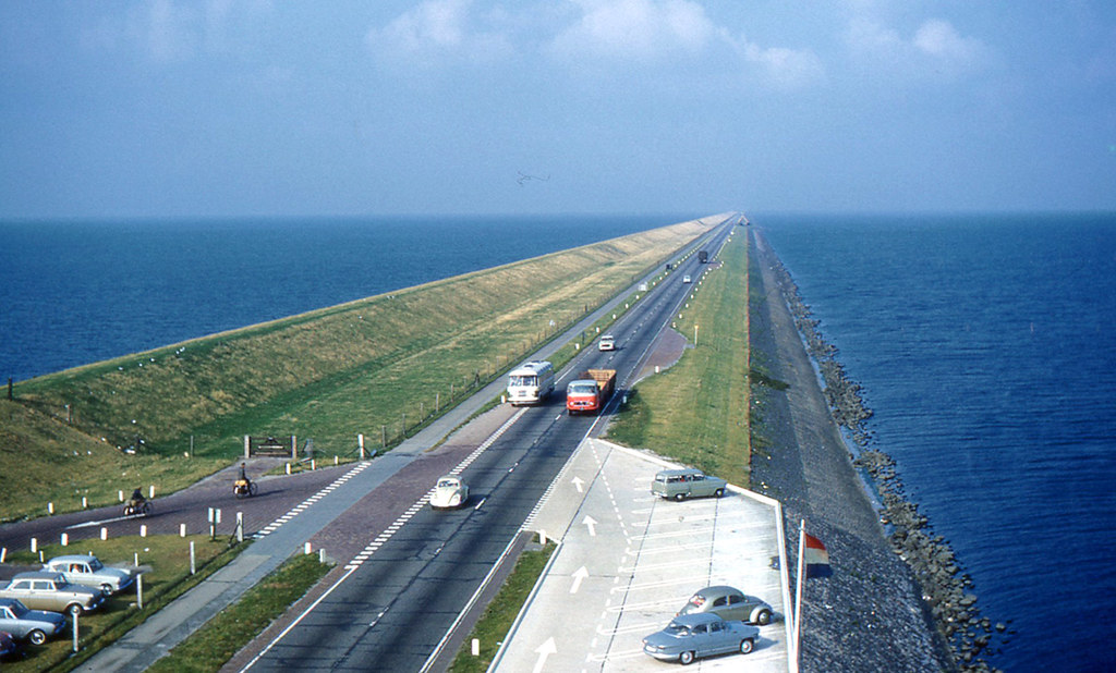 Netherlands Enclosing Dyke I took this photo from the mo… Flickr