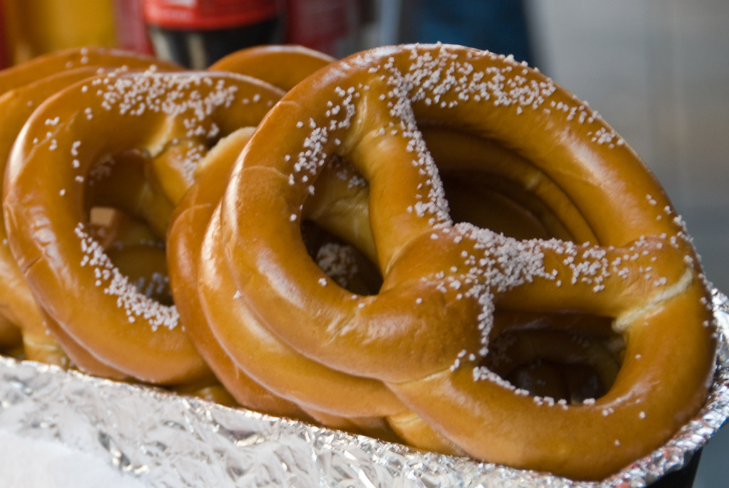 Pretzels, Seen in the City NYC soft hot big pretzels, grea… Flickr