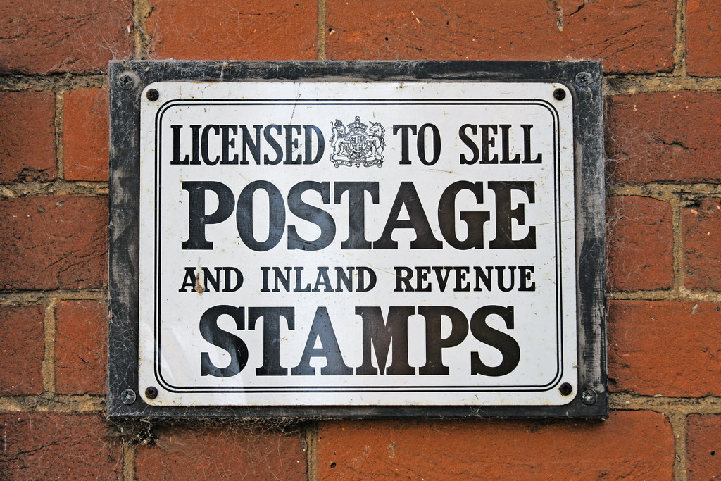 LICENSED TO SELL POSTAGE AND INLAND REVENUE STAMPS Flickr