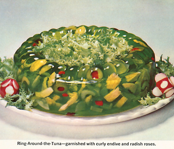 Ring Around The Tuna Jello mold made with tuna. monkeysayswhat Flickr