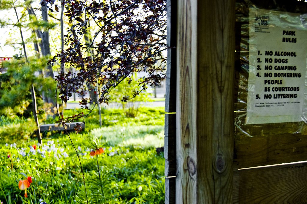 Park Rules Willy Street park rules. BiGShoT Flickr