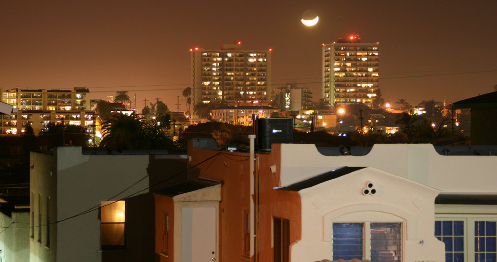 Moon over North Park View On Black Susan Williams Flickr