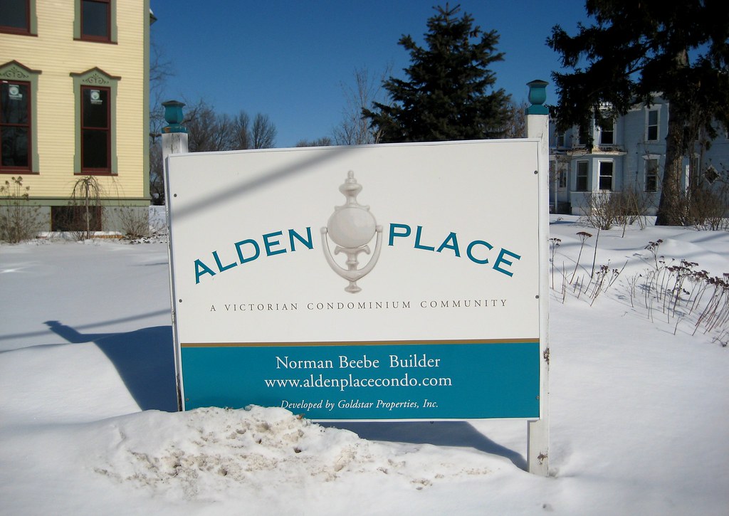 Alden Place Sign Alden Place Condos in Spring Lake, Michig… Flickr