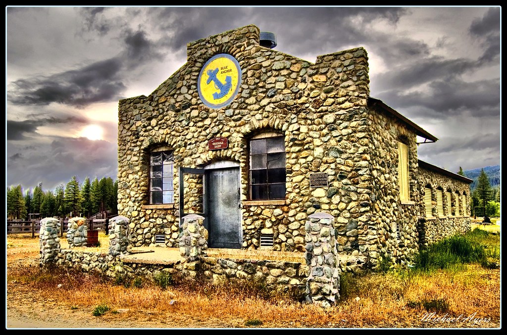 Graeagle Ca, Stone Building HDR a photo on Flickriver
