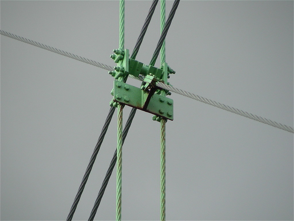steel cable connection, Thousand Island Bridge the eleganc… Flickr