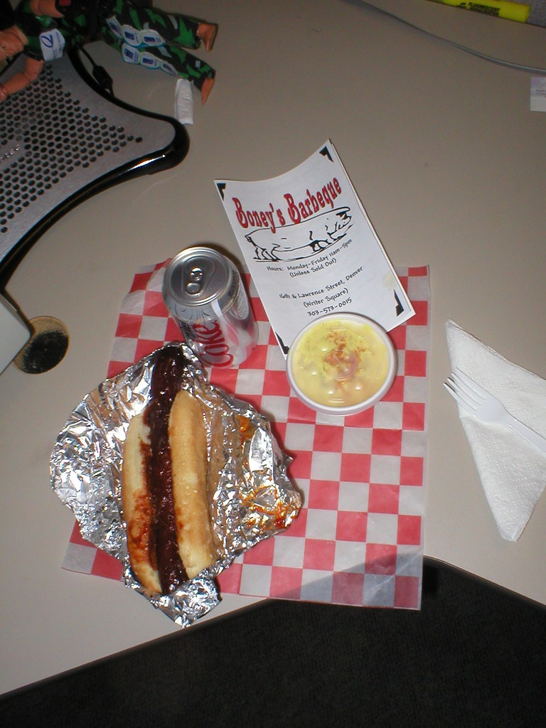 BBQ 9" Hot Link Sandwich for Lunch. geraldcurtis Flickr