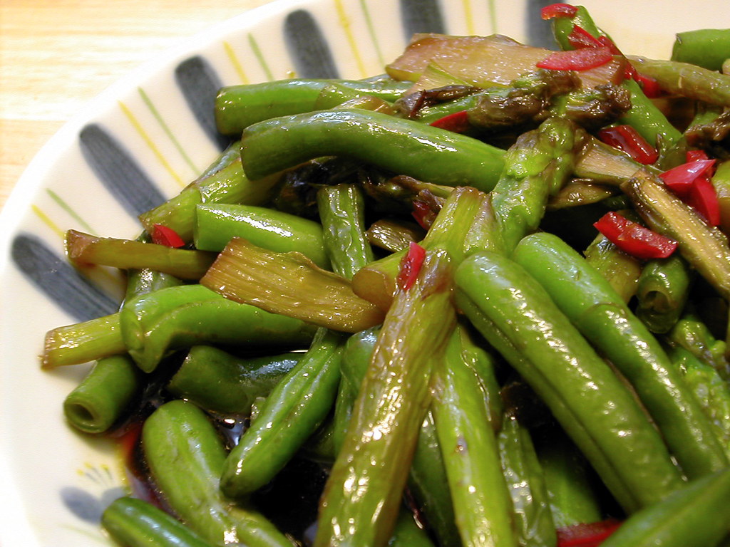 Asparagus and green beans From Harumisan's cookbook Harum… Flickr