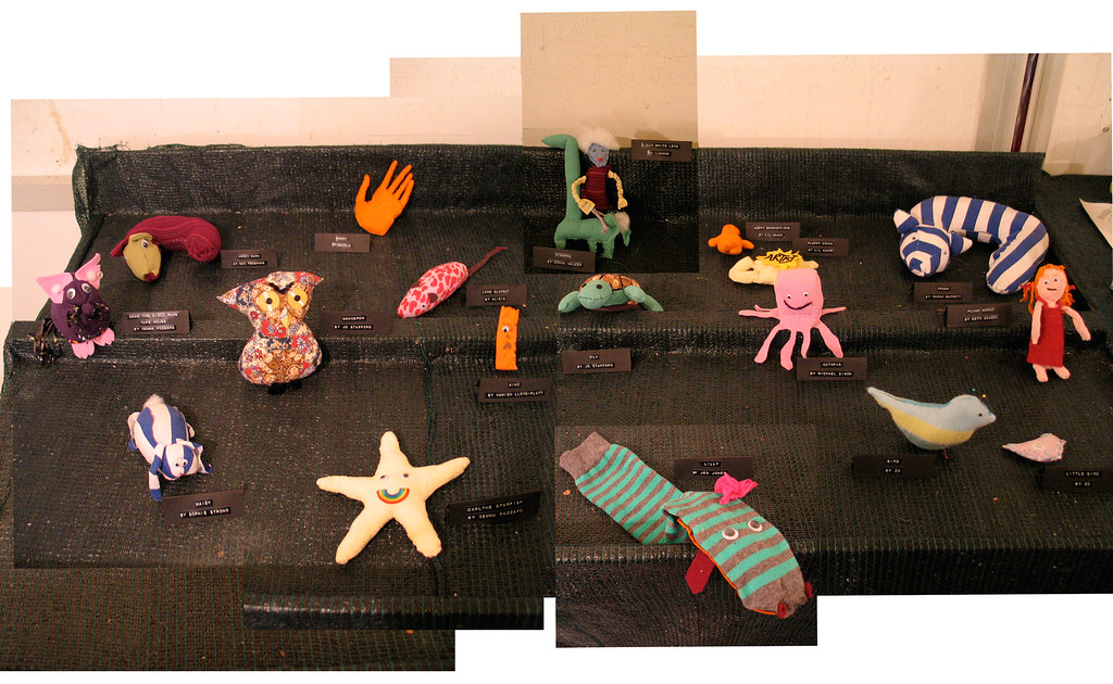 Montageofplush toy exhibition Plush toys made in the Re… Flickr