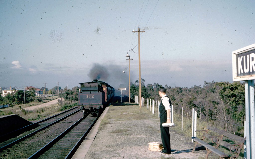 1959 KURRI KURRI STATION Station assistant on duty at Kurr… Flickr