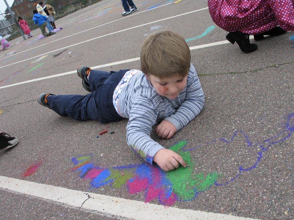 Paden Elementary School Kids' Chalk Art Project Paden El… Flickr