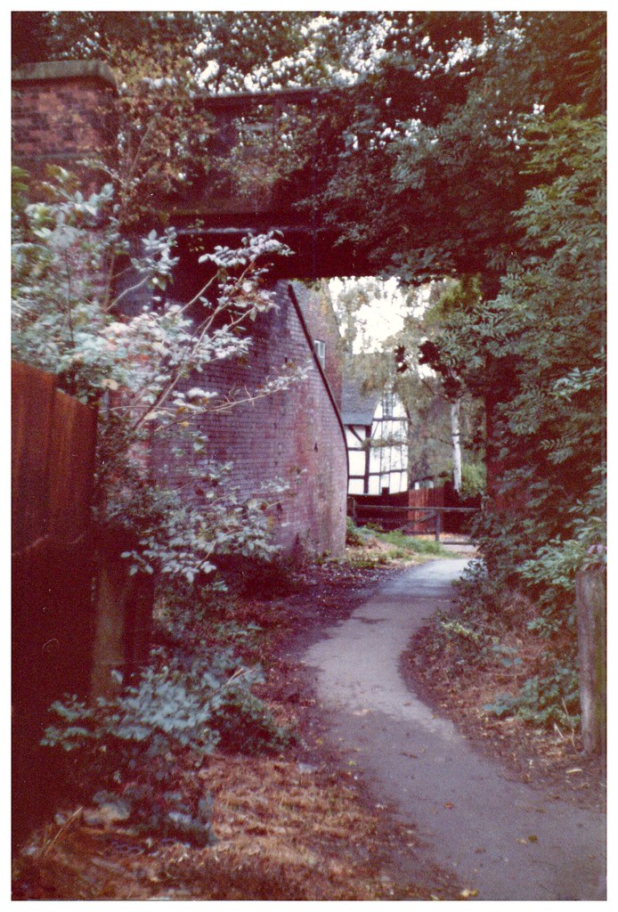 Ilkeston,Little Hallam,The Railway Bridge and Little Hallam Hall at the