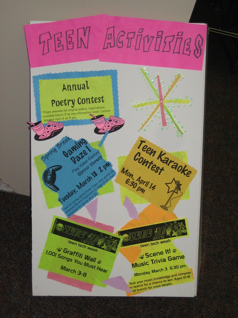 Beltsville Library Teen Programs Display pgteenspace Flickr
