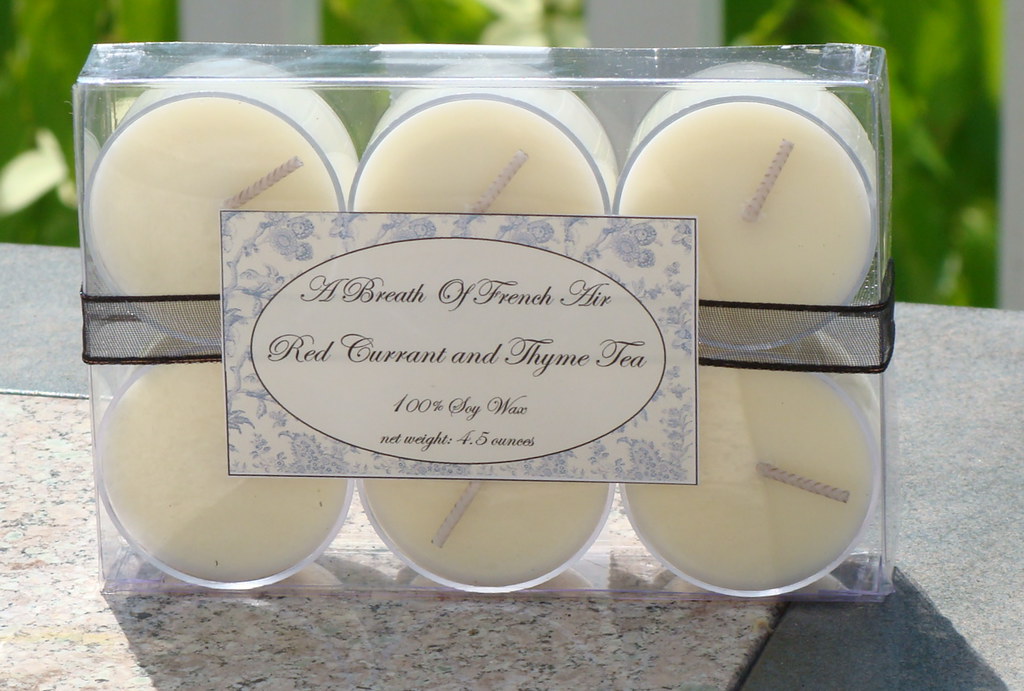 red currant and thyme tea candle Elizabeth Flickr