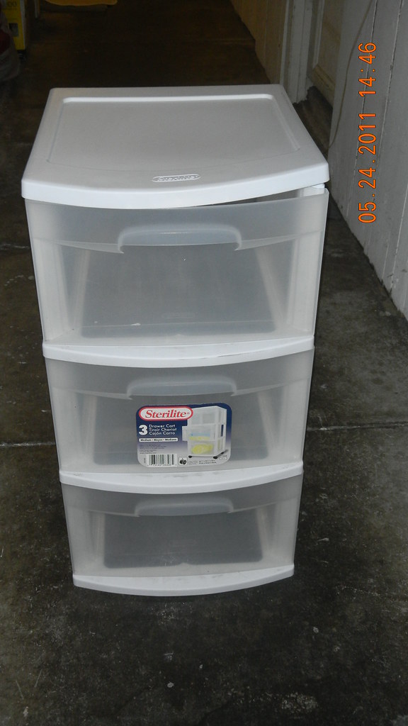 Sterilite 3 Drawer Storage Drawer Cart with wheels 20… Flickr