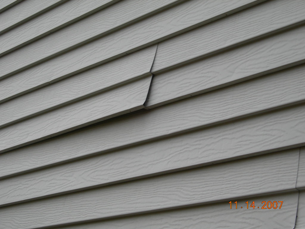 Siding Section of loose siding at the rear of the house