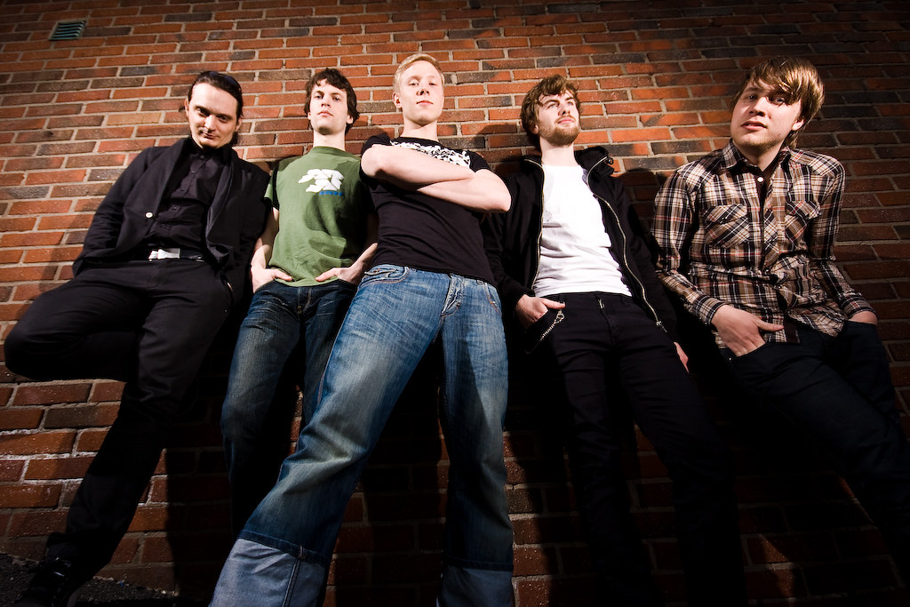 Band + brick wall Yes! My first band + brick wall shoot =)… Flickr