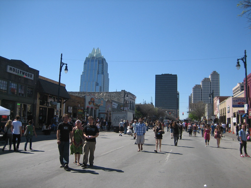 Sixth Street, Austin During South by Southwest, they close… Flickr