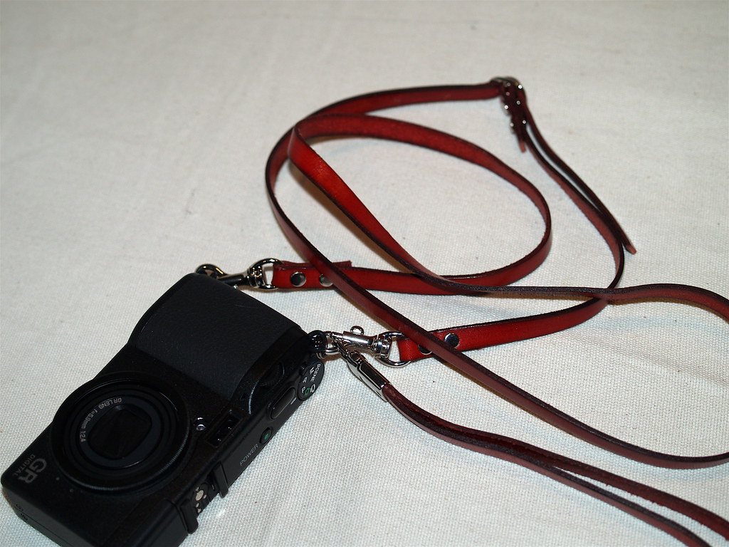 Leather Strap for GR DIGITAL Handmade leather neck and han… Flickr