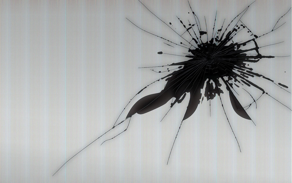 Here's the broken LCD screen wallpaper / background seen i… Flickr