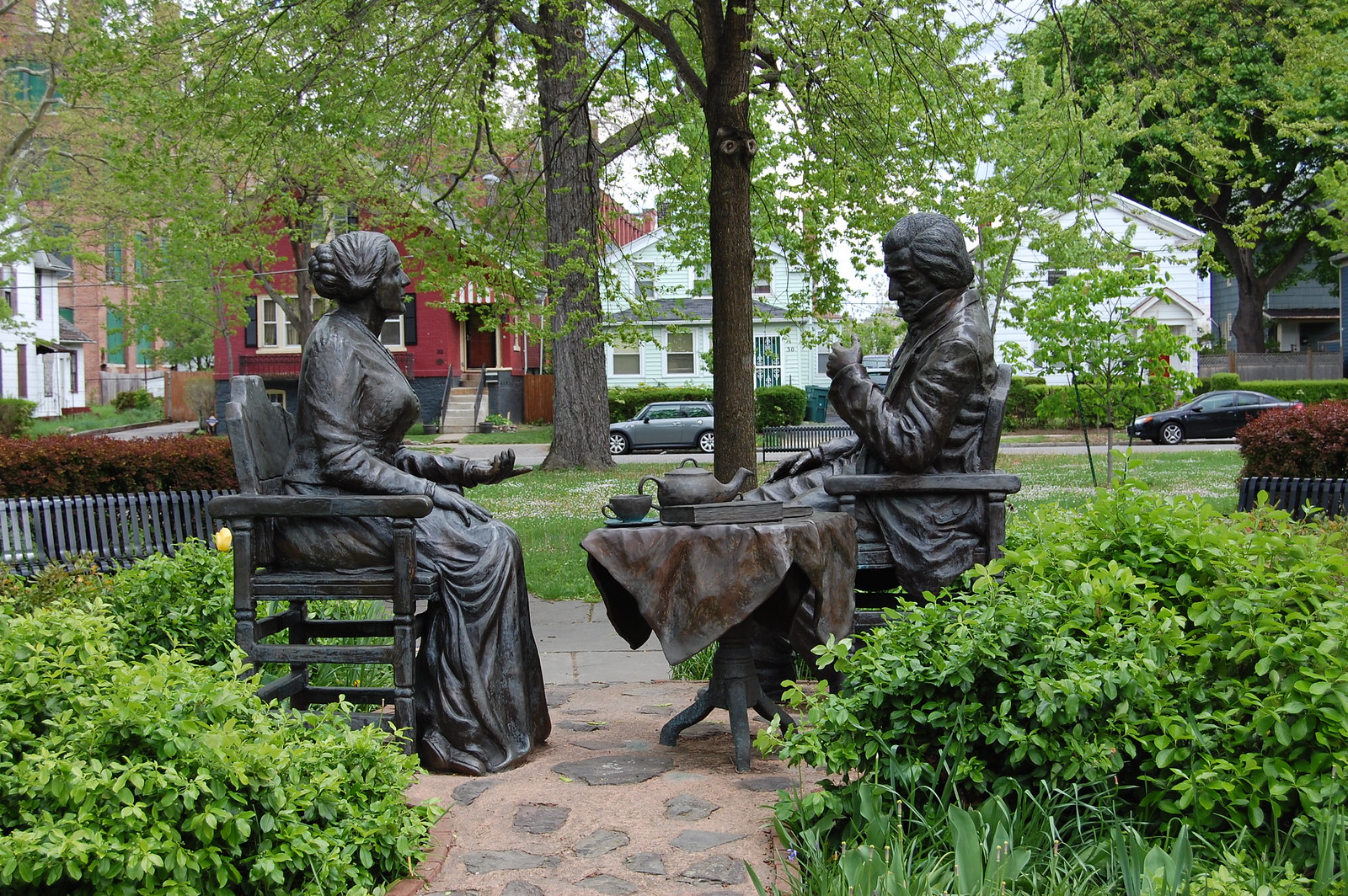 Susan B. Anthony and Frederick Douglass statues, Rochester, NY Flickr