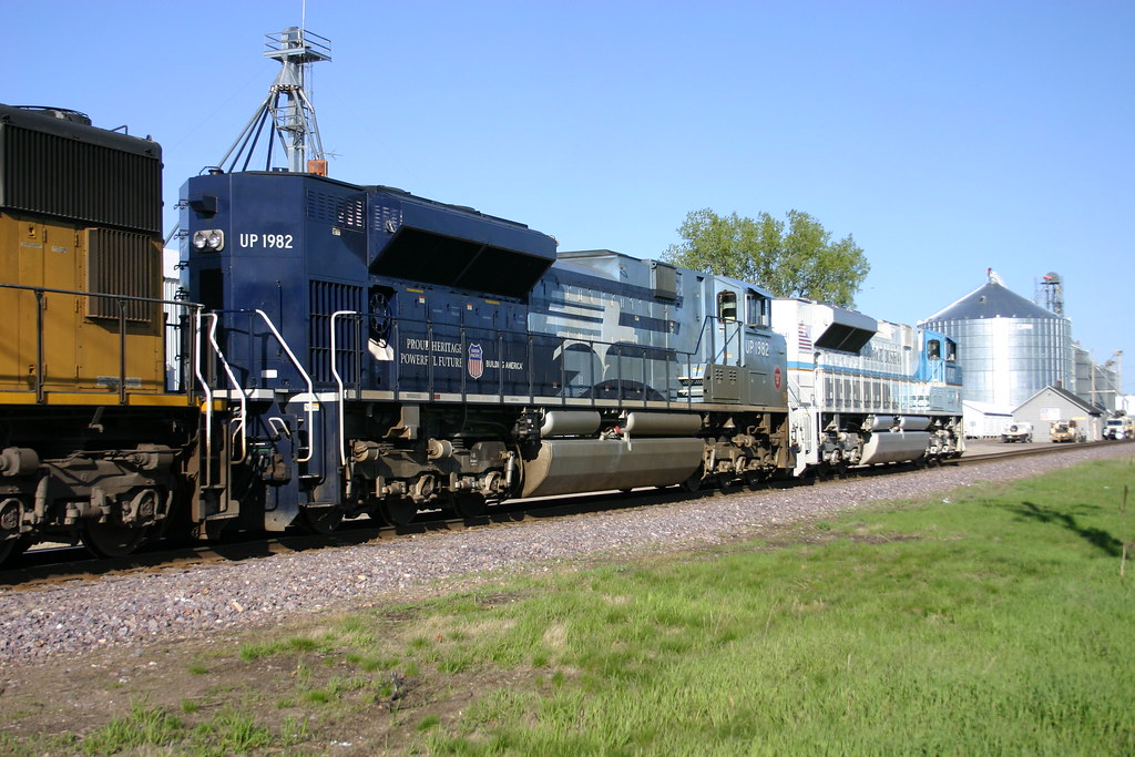 UP 1982 at Adams WI The UP MOPAC Heritage unit follows the… Flickr