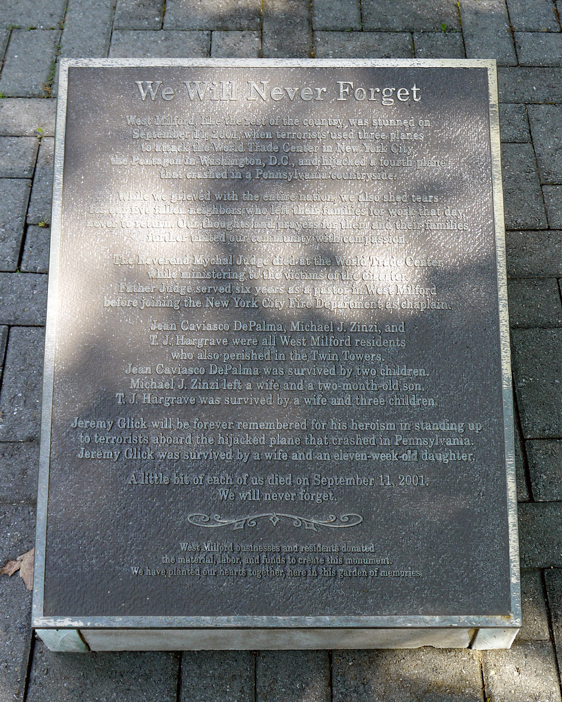 West Milford 9/11 Memorial West Milford 9/11 Memorial To… Flickr