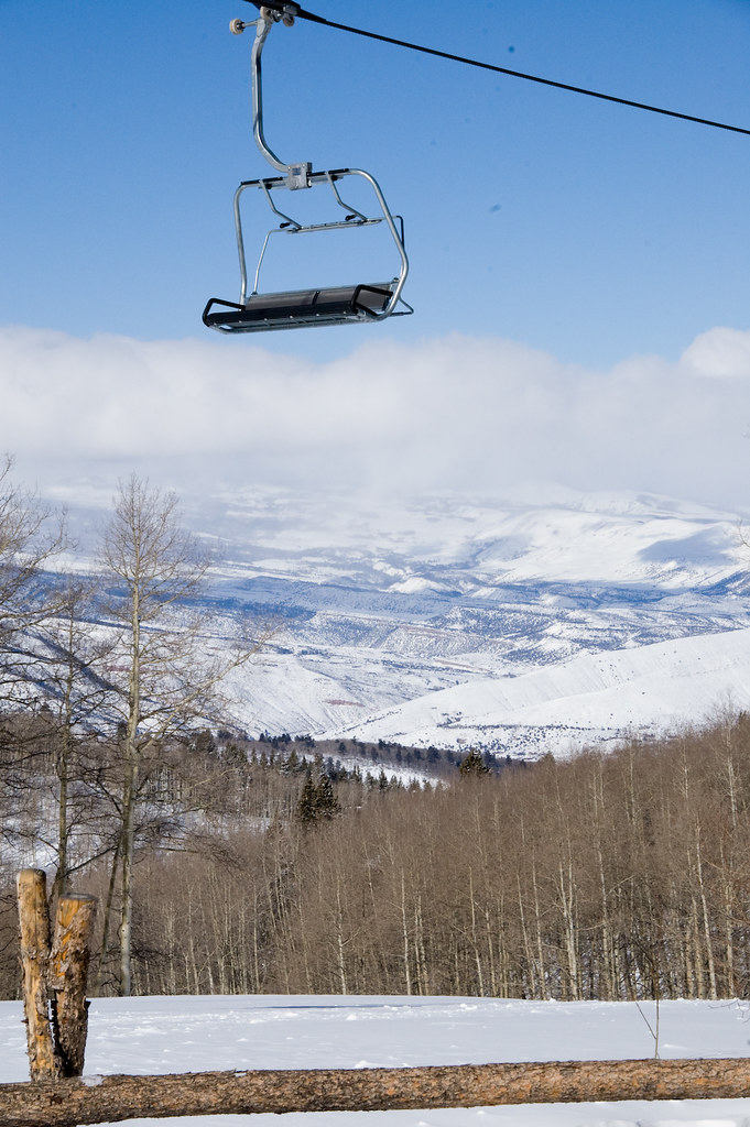 Chairlift and view from Beaver Creek. David Jensen Flickr