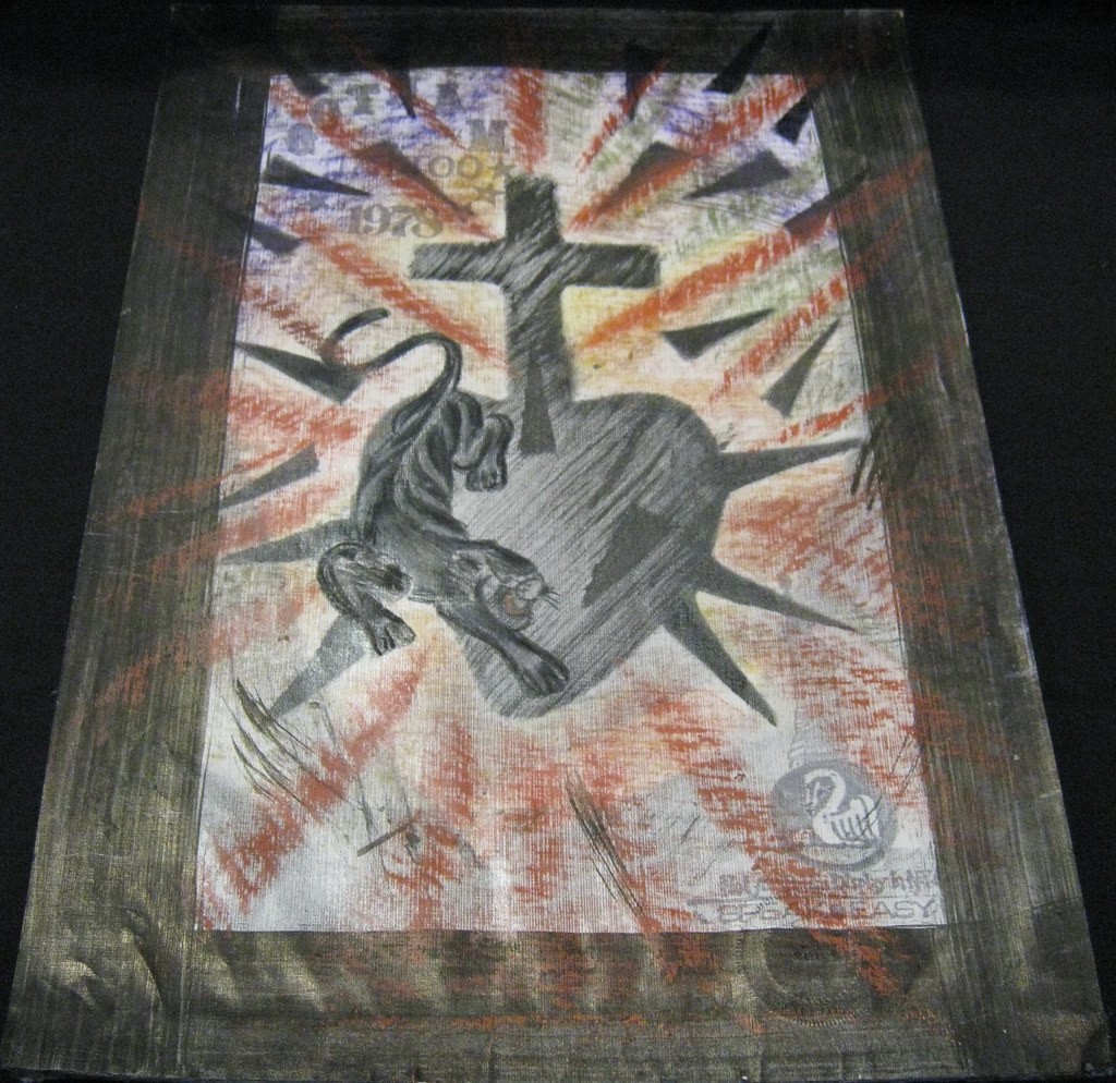 Black Cat & Sacred Heart Tattoo Art by Thom deVita Flickr