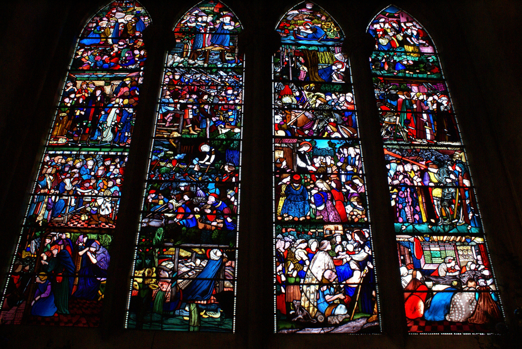 Stained glass, Oxford The St Frideswide Window in Christ C… Flickr