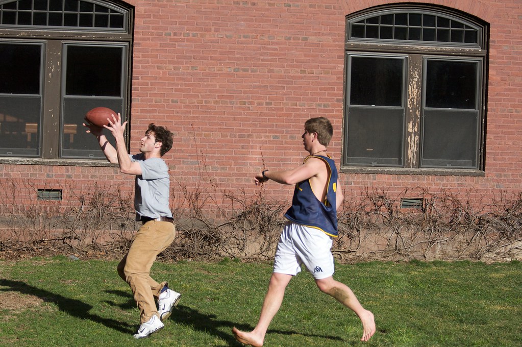 Pick Up Football on the Quad Pick up football Peter Flickr