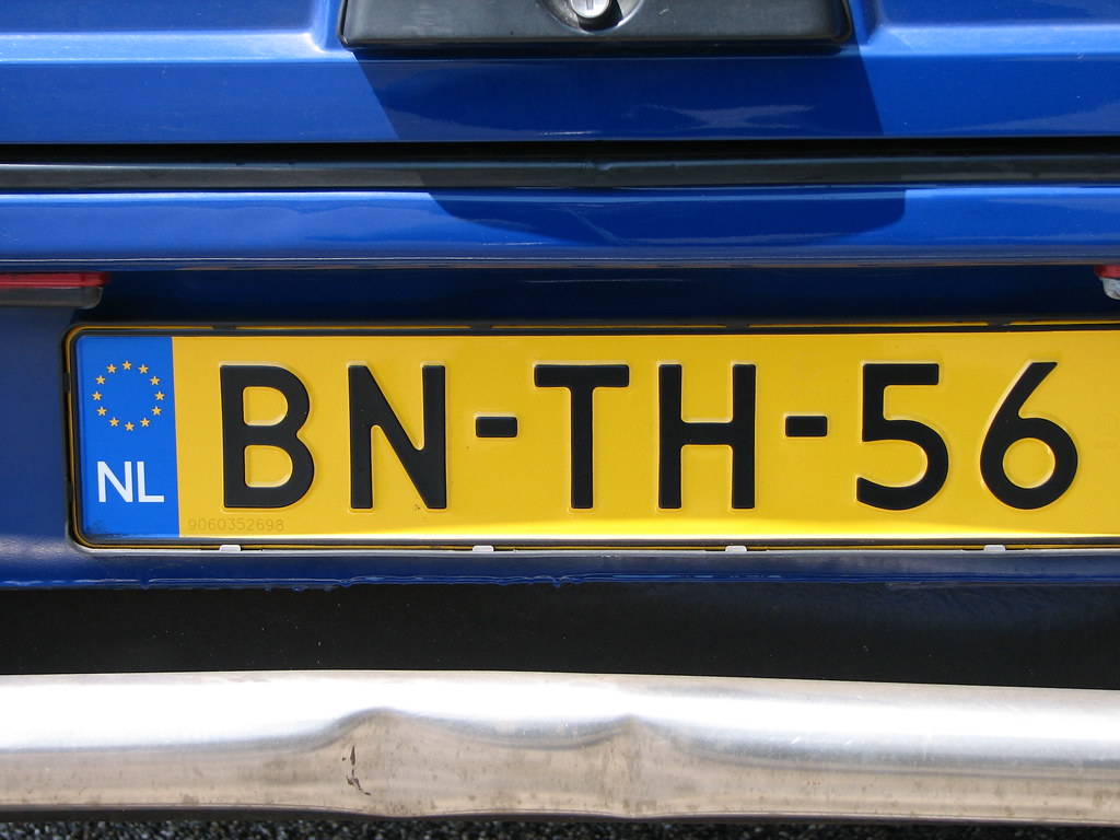 Netherlands license plate. a photo on Flickriver