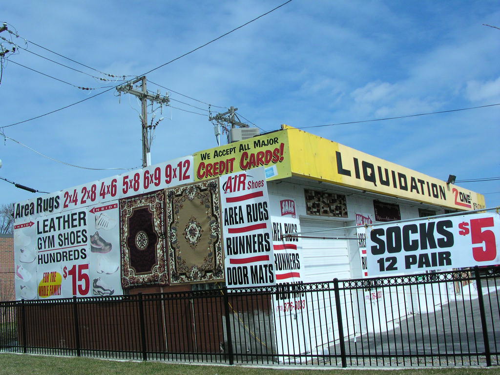 runners (shoes & rugs) NW corner of Laflin and 47th Street… Flickr