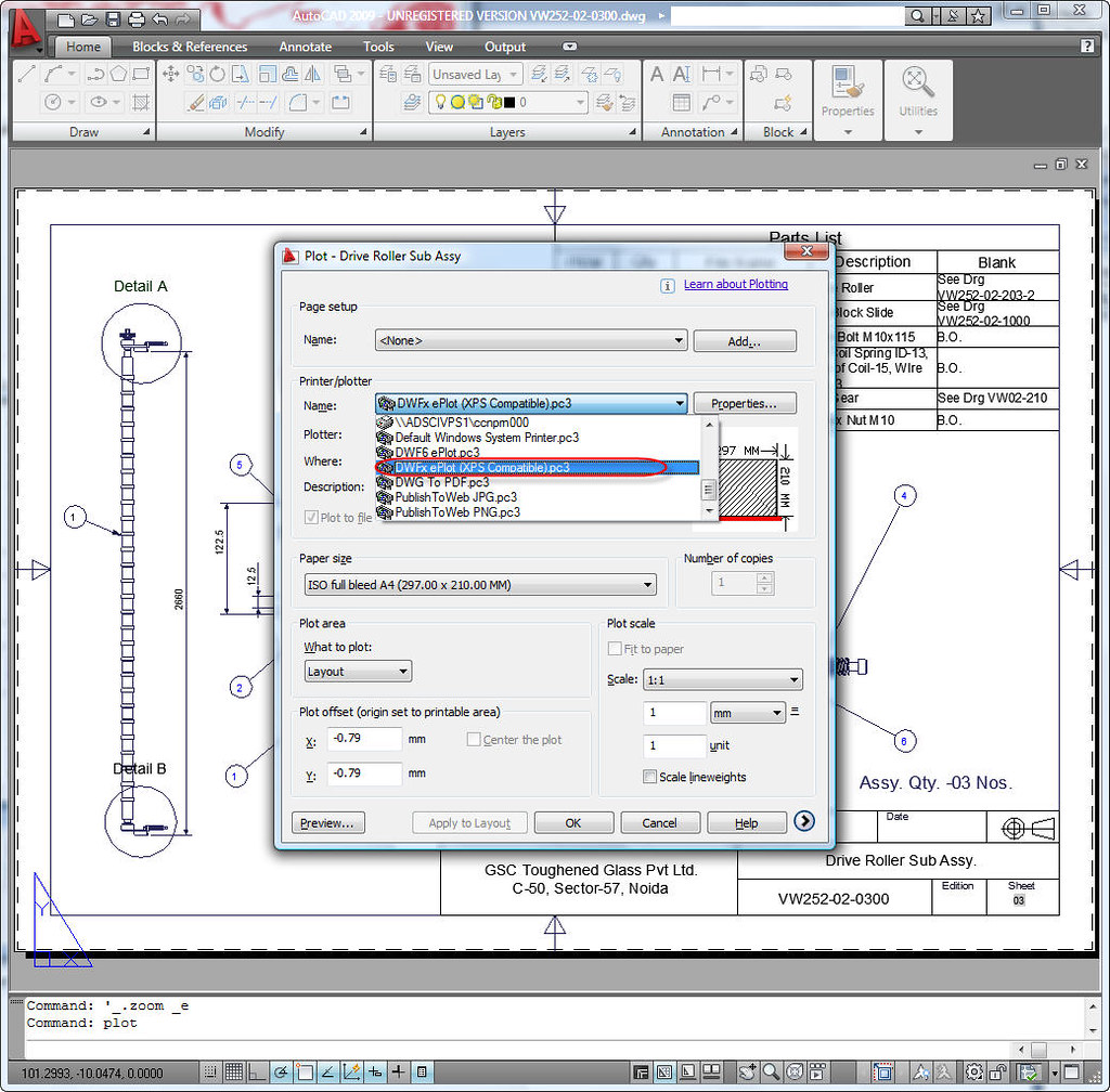 AutoCAD 2009 Plot to DWFx Flickr