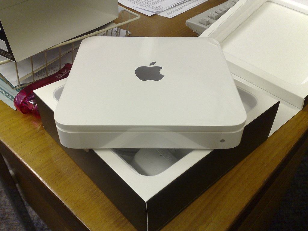 Apple Time Capsule The grand opening of a 1TB Apple Time C… Steve