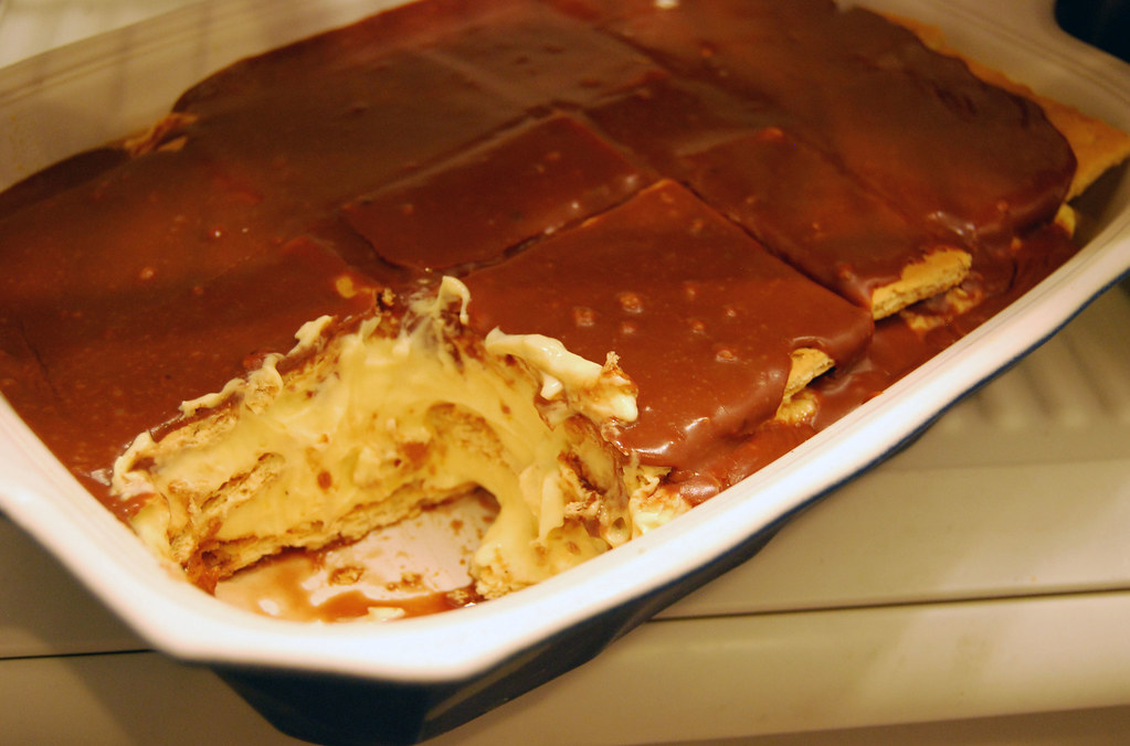 Chocolate Eclair Icebox Dessert Cooking Light find.myrec… Flickr