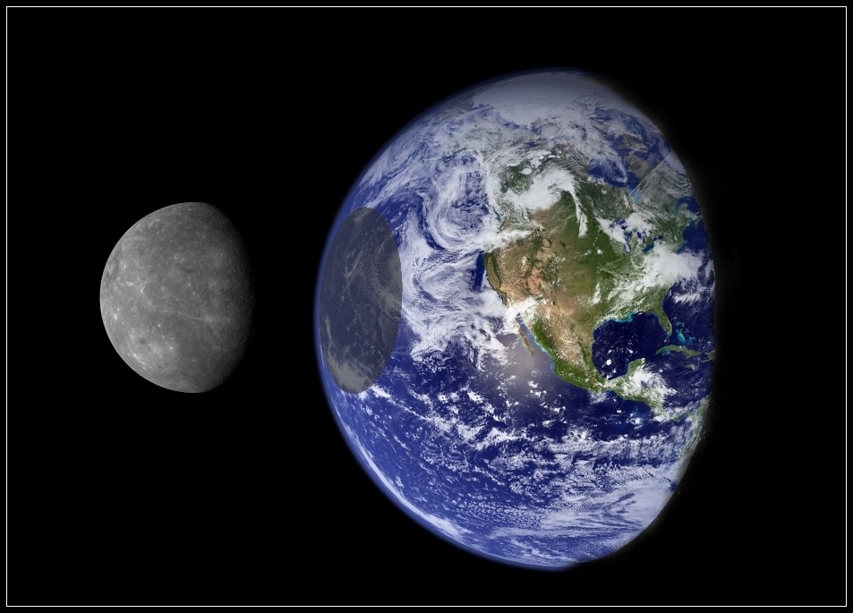 Earth and Mercury Comparison Comparison size Mercury & Ea… Flickr