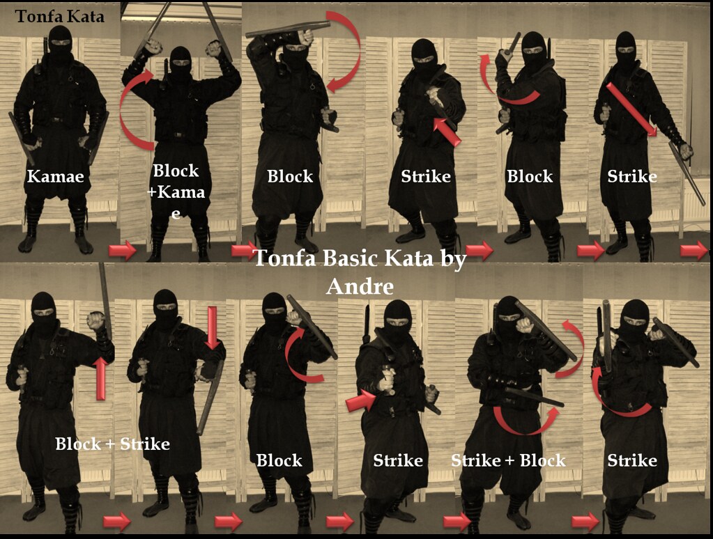 Tonfa basic Kata by Andre Weapons training and learn by An… Flickr