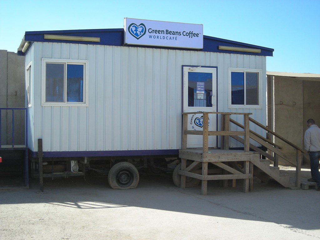 Green Beans Coffee, Iraq This is right next to the Pizza H… Flickr