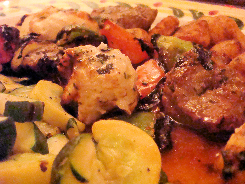 Olive Garden Mixed Grill steak & chicken with vegetablesâ€¦ Flickr