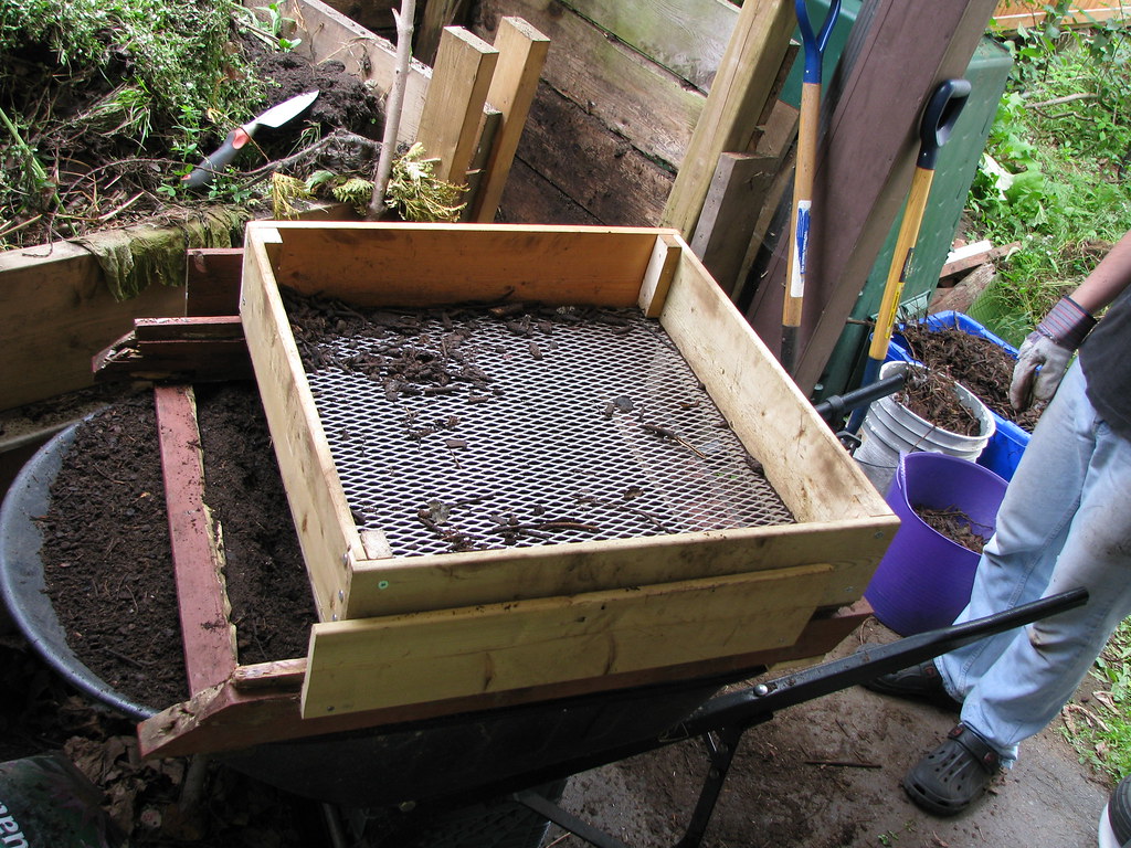 compost sieve We have a big compost box. And to sift it we… Flickr