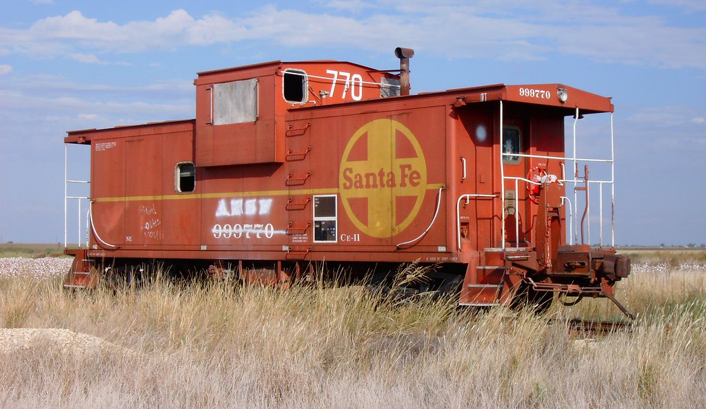 Old Santa Fe Railroad Caboose (Lubbock County, Texas) Flickr