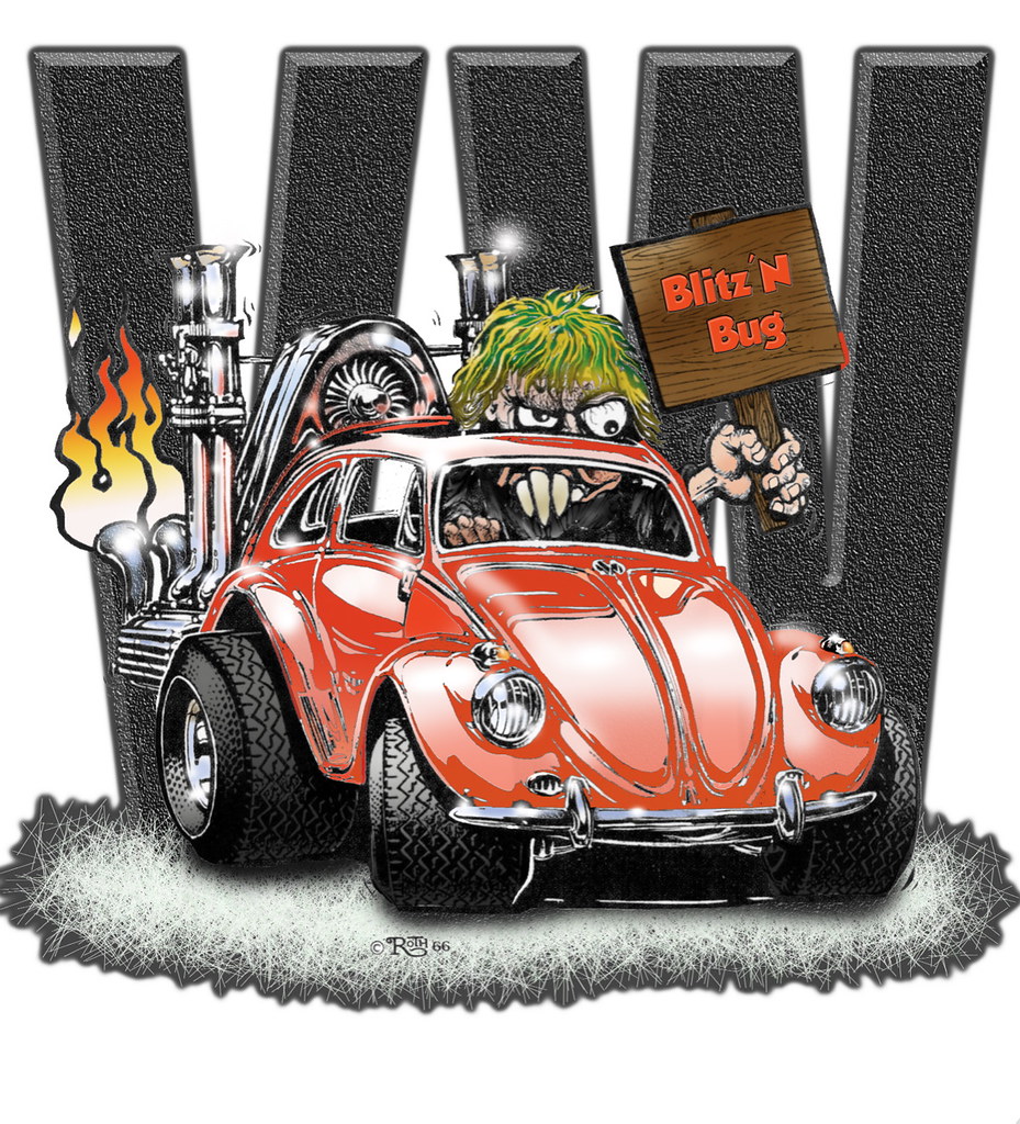VW_wild Monster CARtoon The original B&W drawing is the w… Flickr