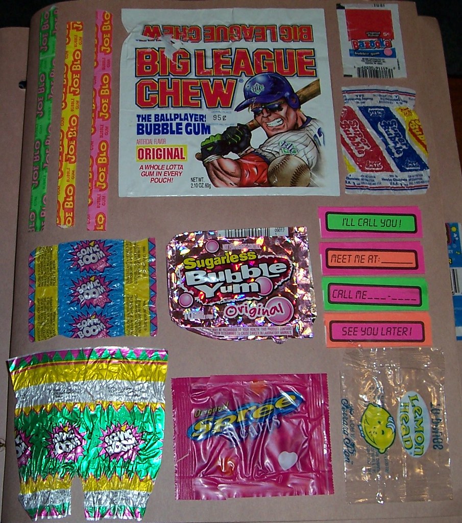 Assorted Candy Wrappers, Mostly Gum Thirteen gum product w… Flickr