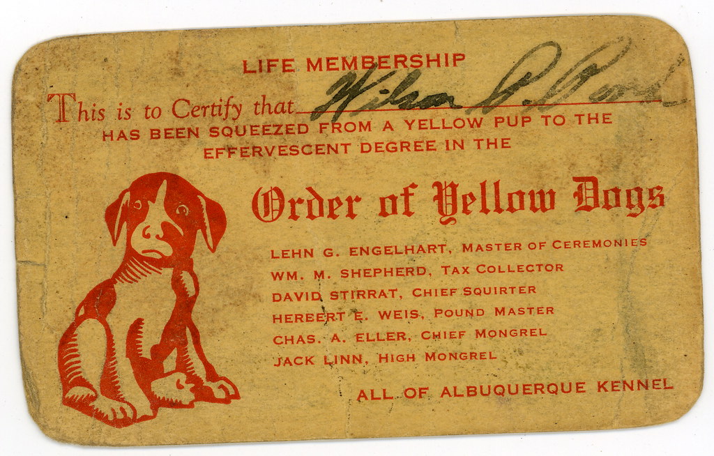 Lifetime Member Order of Yellow Dogs , Wilson Porch Flickr
