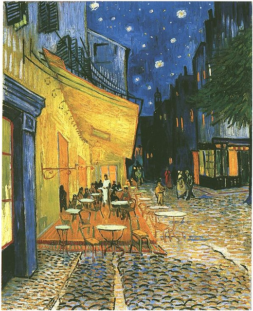 Terrasse de Cafe la Nuit as seen by Vincent van Gogh. … Flickr