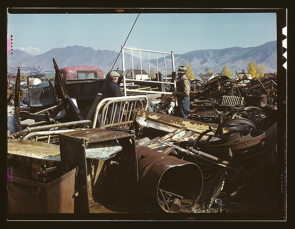 Scrap and salvage depot, Butte, Montana (LOC) Lee, Russell… Flickr