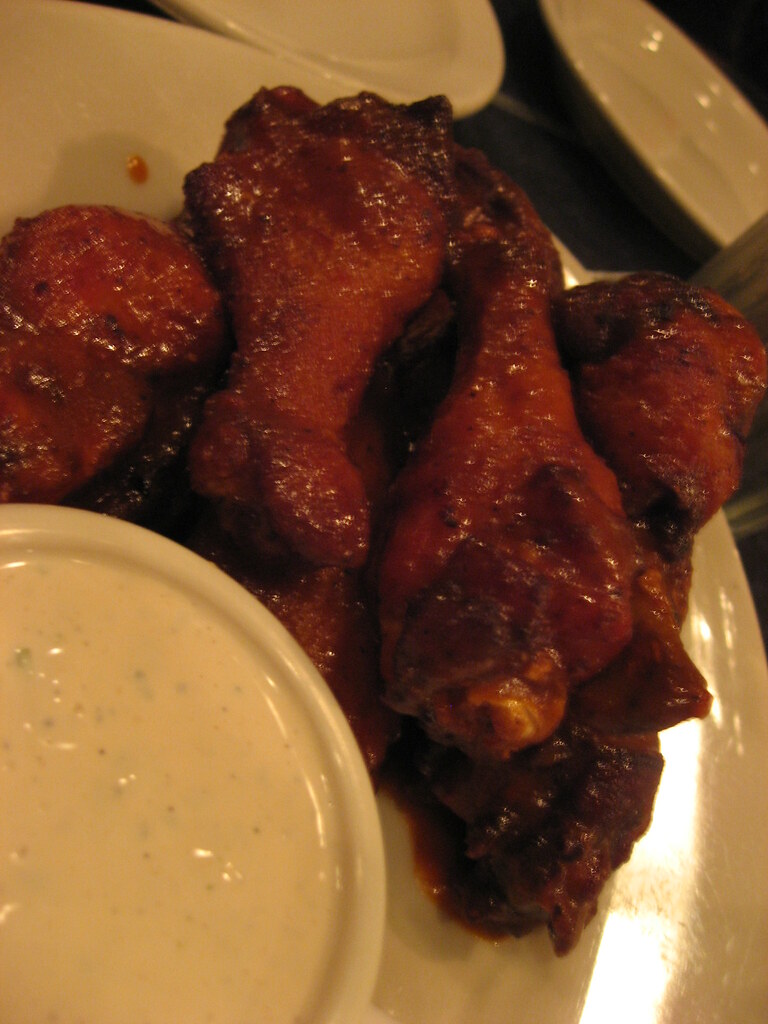 Buffalo wings with the most amazing blue cheese dressing e… Flickr