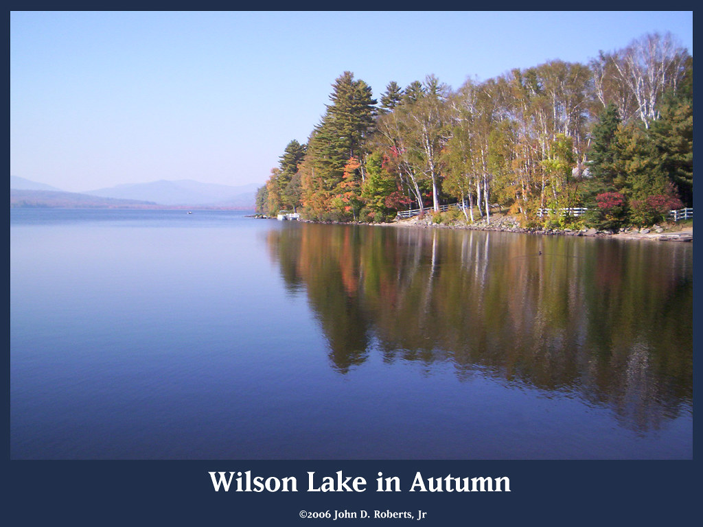 Wilson Lake in Autumn Wilson Lake in Wilton, Maine. No, th… Flickr